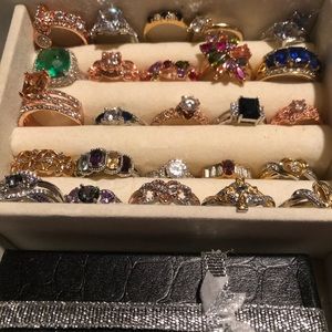 New rings all different sizes, stones and metals